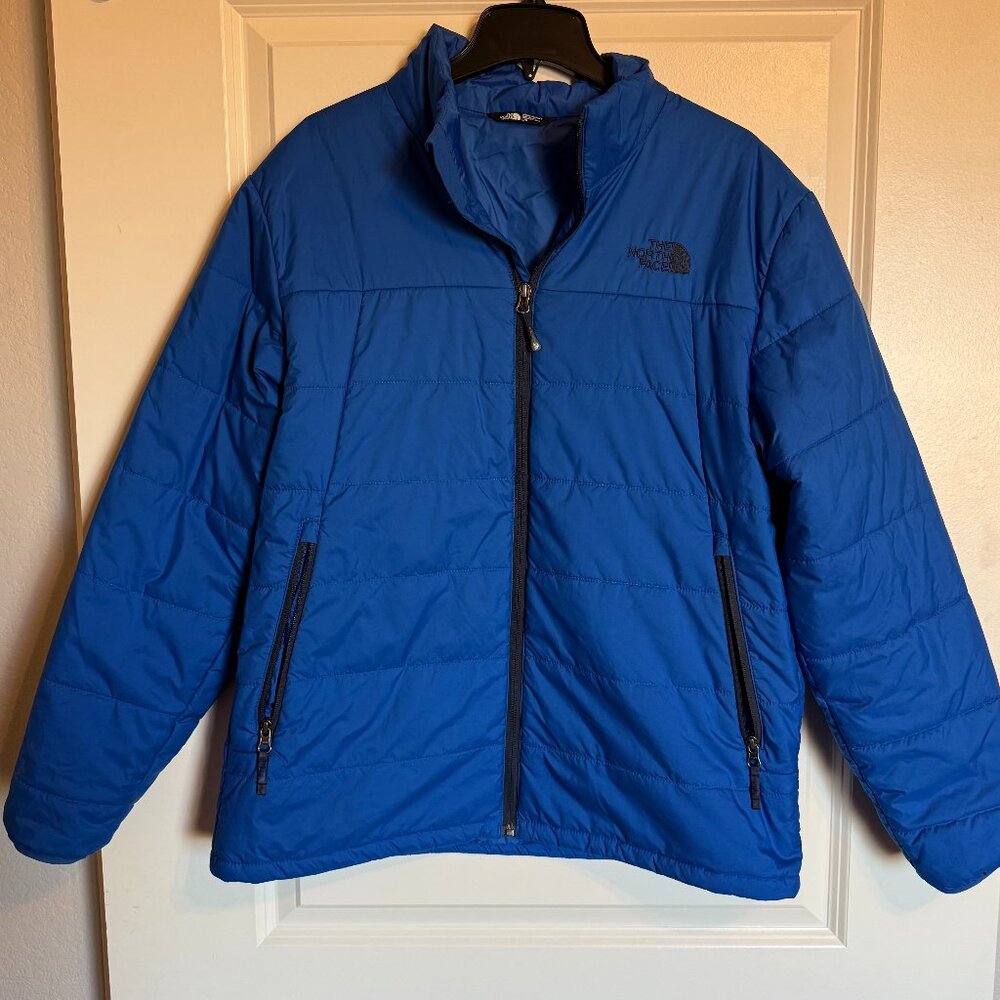 The North Face Royal Blue Full Zip Puffer Jacket– Men's Large
